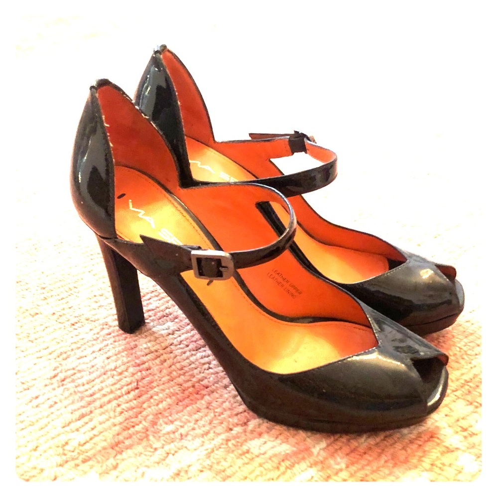 Via Spiga Peep-Toe Strappy High Heels 5.5M